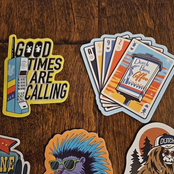 Dutch Bros Coffee Five Sticker Set - Picture 5 of 5